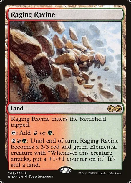 Ravin enragé, carte Magic UMA 249 — extension Ultimate Masters