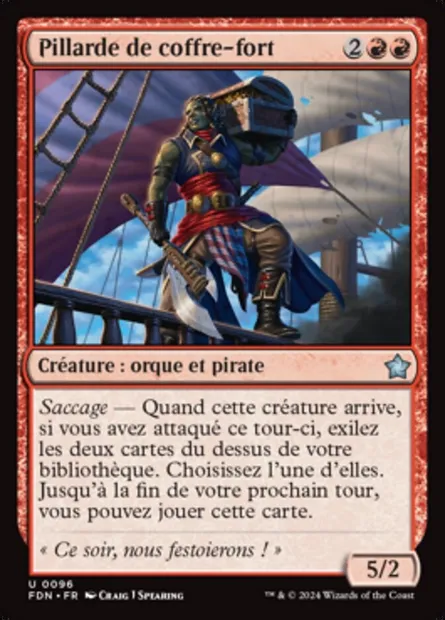 Pillarde de coffre-fort, carte Magic FDN 96 — extension Foundations