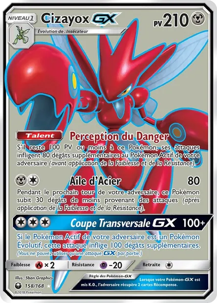Cizayox GX, carte Pokémon CES 158 — extension Tempête Céleste