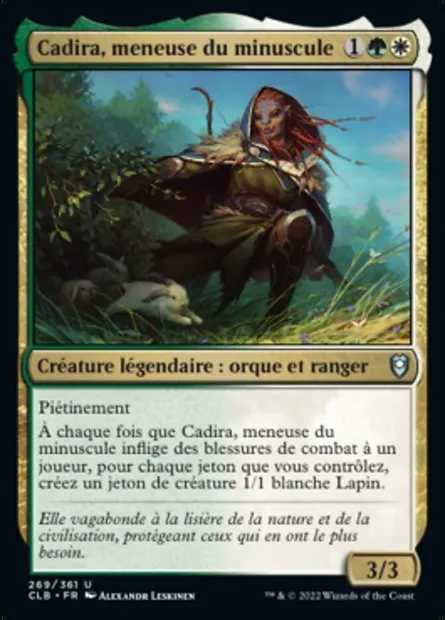 Cadira, meneuse du minuscule, carte Magic CLB 269 — extension Commander Légendes : la bataille de la Porte de Baldur