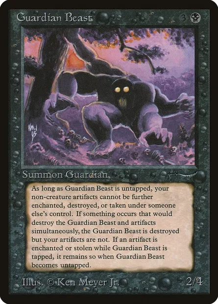 Guardian Beast, carte Magic ARN 26 — extension Arabian Nights