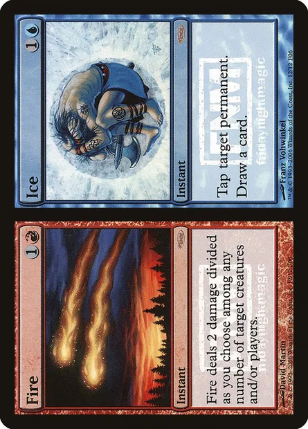 Fire // Ice, Magic card F06 12a — Friday Night Magic 2006 set