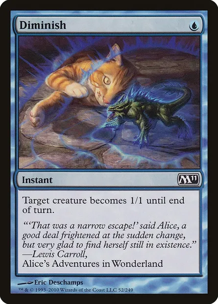 Diminish, Magic card M11 52 — Magic 2011 set