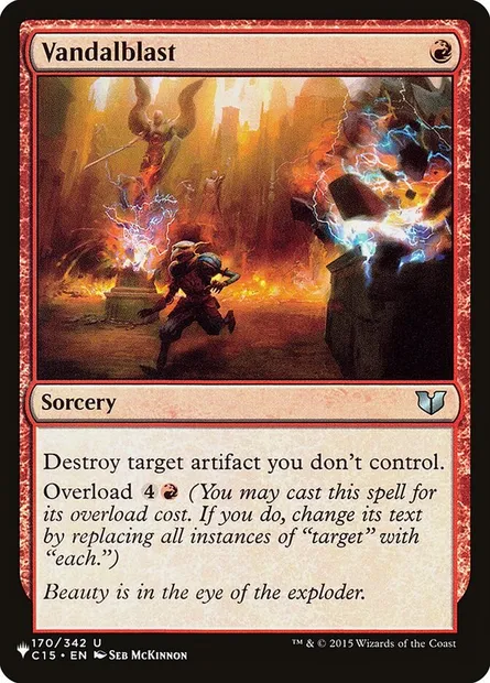 Vandalblast, Magic card PLST C15-170 — The List set
