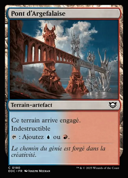 Pont d'Argefalaise, carte Magic EOC 180 — extension Edge of Eternities Commander