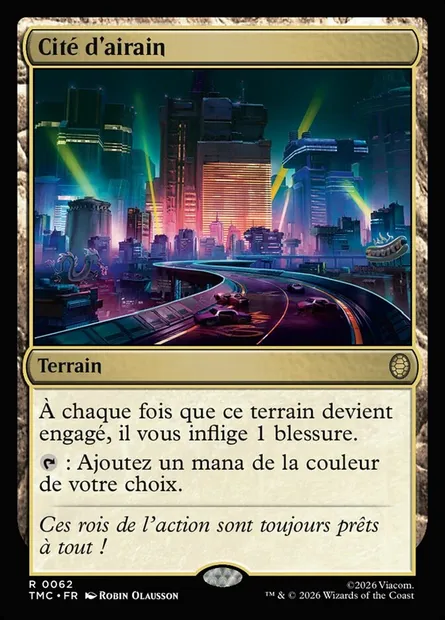 Cité d'airain, carte Magic TMC 62 — extension Teenage Mutant Ninja Turtles Eternal