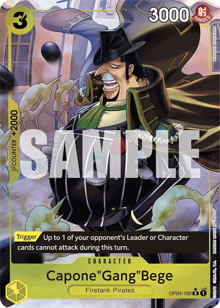Capone"Gang"Bege, One Piece card OP04-100 — KINGDOMS OF INTRIGUE set