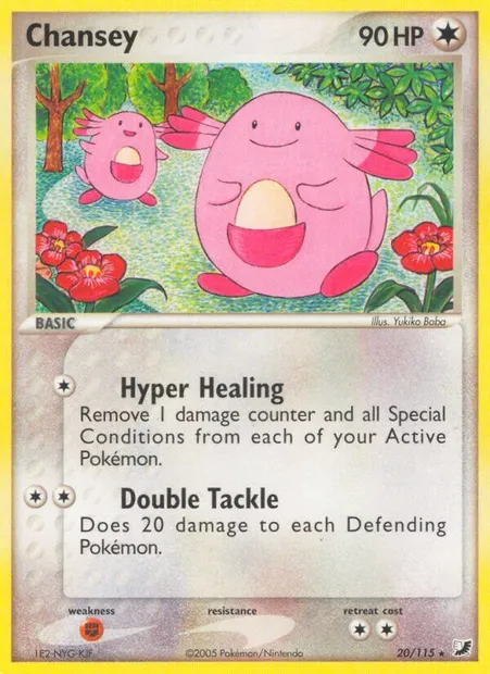 Chansey, Pokémon card UF 20 — Unseen Forces set