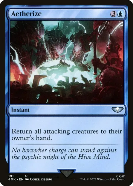 Aetherize, Magic card 40K 191 — Warhammer 40,000 Commander set