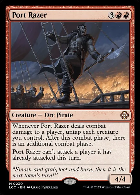 Port Razer, Magic card LCC 230 — The Lost Caverns of Ixalan Commander set