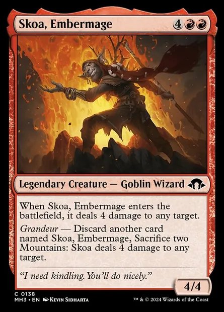 Skoa, Embermage, Magic card MH3 138 — Modern Horizons 3 set