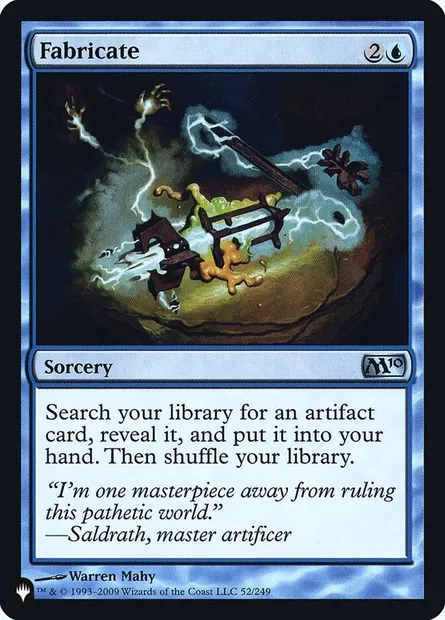 Fabricate, Magic card PLST M10-52 — The List set