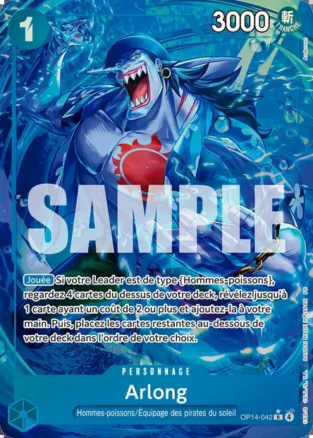 Arlong, carte One Piece OP14-042 — extension LES SEPT DE LA MER D'AZUR