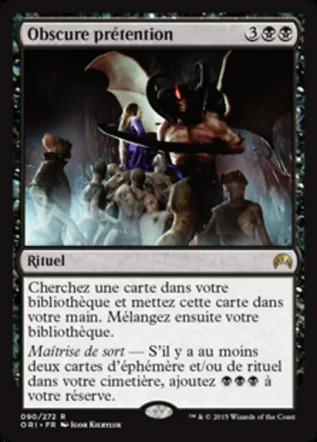 Obscure prétention, carte Magic ORI 90 — extension Magic Origines
