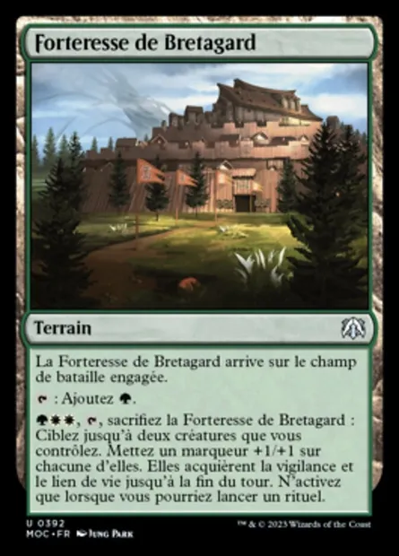 Forteresse de Bretagard, carte Magic MOC 392 — extension March of the Machine Commander