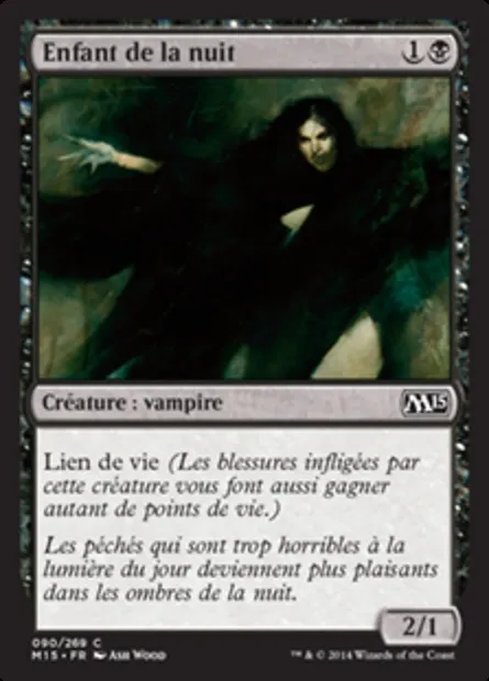 Enfant de la nuit, carte Magic M15 90 — extension Magic 2015