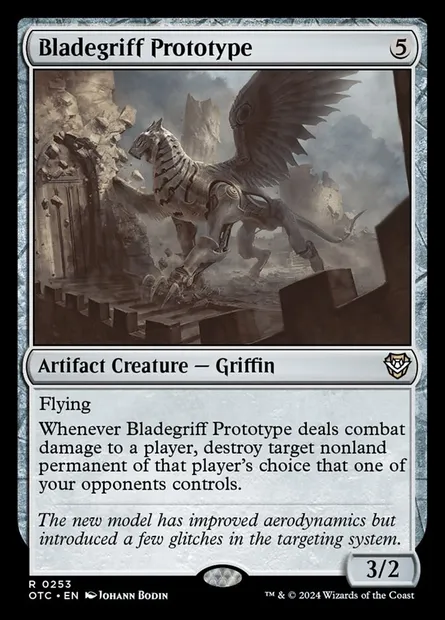Bladegriff Prototype, Magic card OTC 253 — Outlaws of Thunder Junction Commander set