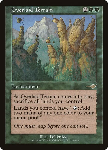 Terrain recouvert, carte Magic NEM 108 — extension Némésis