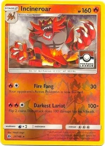 Félinferno, carte Pokémon LGP 026-2 — extension League Promos