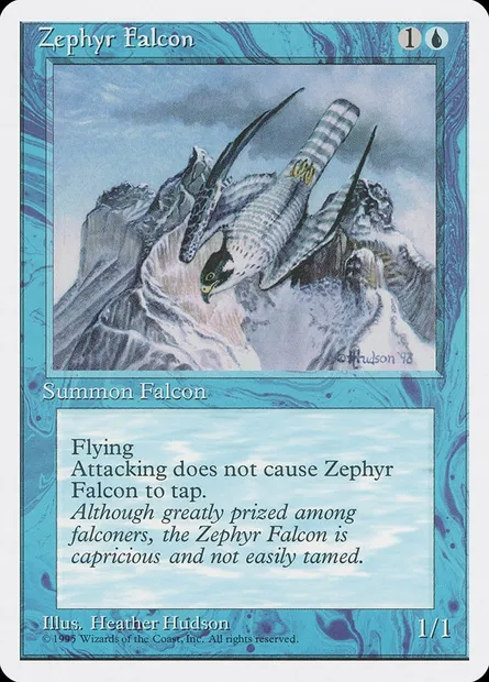 Zephyr Falcon, Magic card 4ED 116 — Fourth Edition set