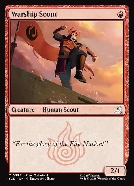 Warship Scout, Magic card TLE 285 — Avatar: The Last Airbender Eternal set