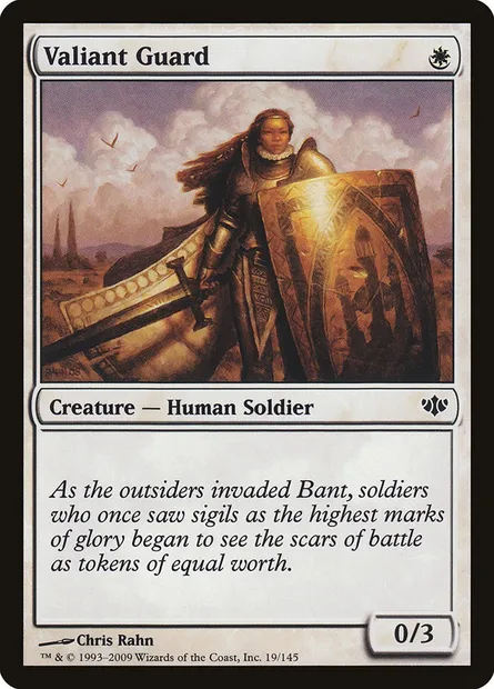 Valiant Guard, Magic card CON 19 — Conflux set