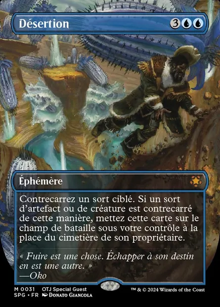 Désertion, carte Magic SPG 31 — extension Special Guests