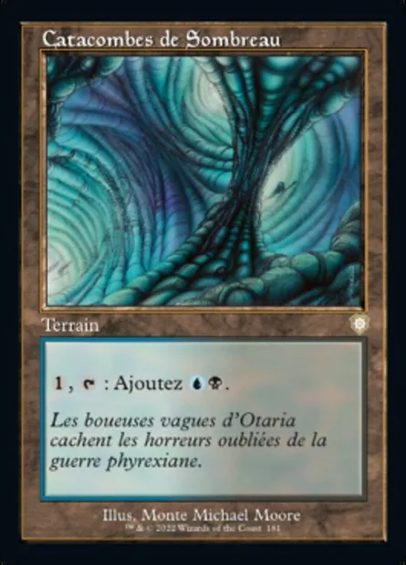Catacombes de Sombreau, carte Magic BRC 181 — extension The Brothers' War Commander