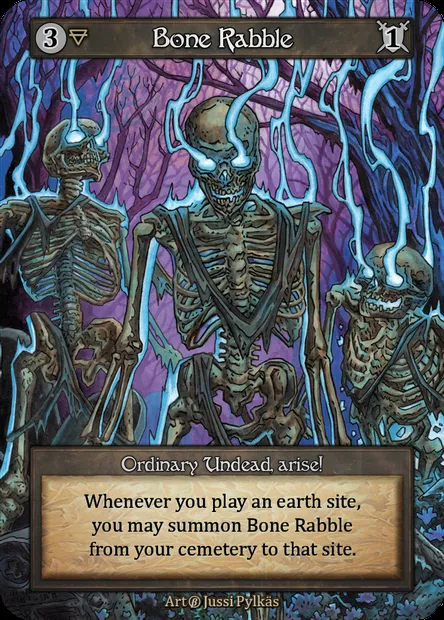 Bone Rabble, carte Sorcery PRO 028 — extension Promotional