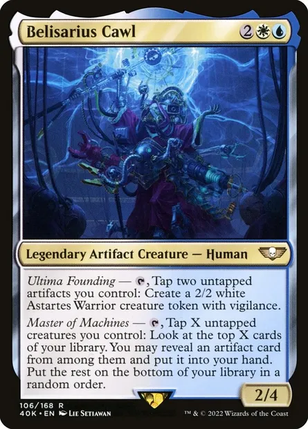 Belisarius Cawl, Magic card 40K 106 — Warhammer 40,000 Commander set