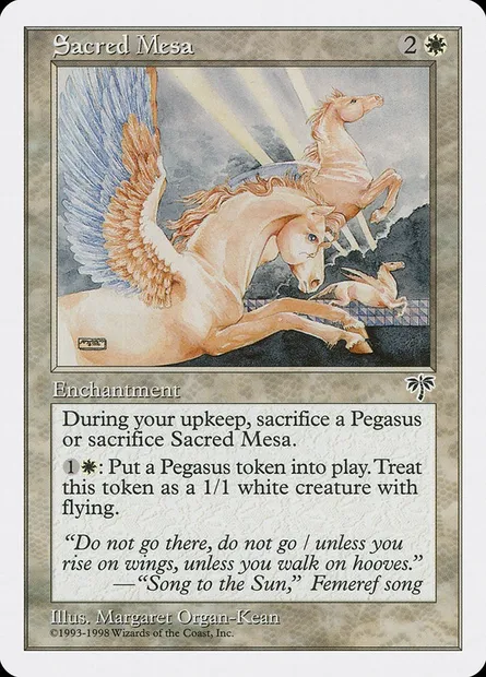 Mesa sacrée, carte Magic ATH 13 — extension Anthologies