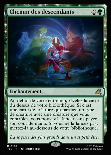 Chemin des descendants, carte Magic TLE 167 — extension Avatar: The Last Airbender Eternal