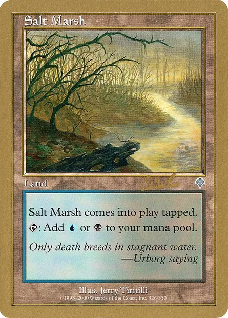 Salt Marsh, Magic card WC02 cr326 — World Championship Decks 2002 set