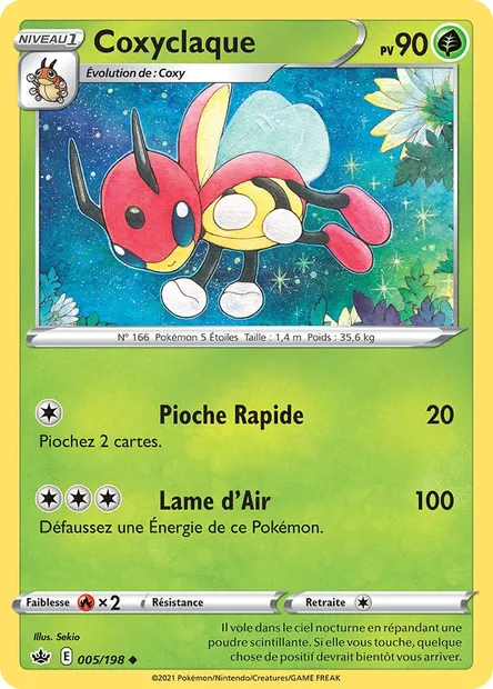 Coxyclaque, carte Pokémon CRE 5 — extension Règne de Glace