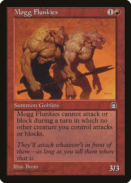 Mogg Flunkies, Magic card STH 92 — Stronghold set