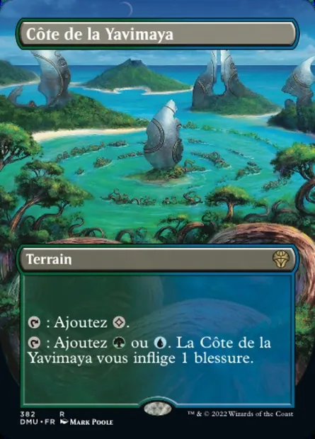 Côte de la Yavimaya, carte Magic DMU 382 — extension Dominaria Uni