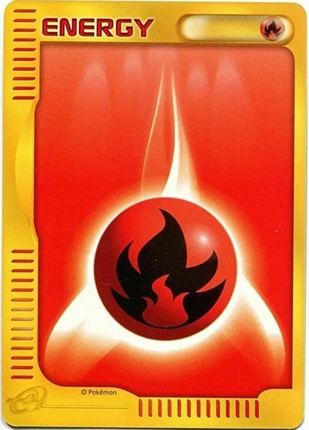 Énergie Feu, carte Pokémon MCMP ct319983 — extension McDonald's Pokémon-e Minimum Pack
