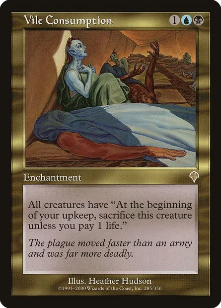 Vile Consumption, Magic card INV 285 — Invasion set