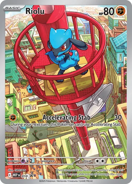 Riolu, Pokémon card MEP 010 — MEP Black Star Promos set