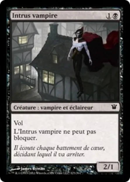 Intrus vampire, carte Magic ISD 123 — extension Innistrad