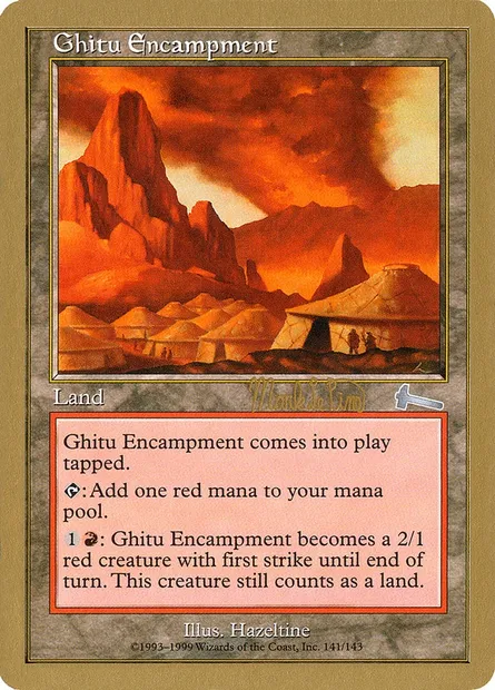 Ghitu Encampment, Magic card WC99 mlp141 — World Championship Decks 1999 set