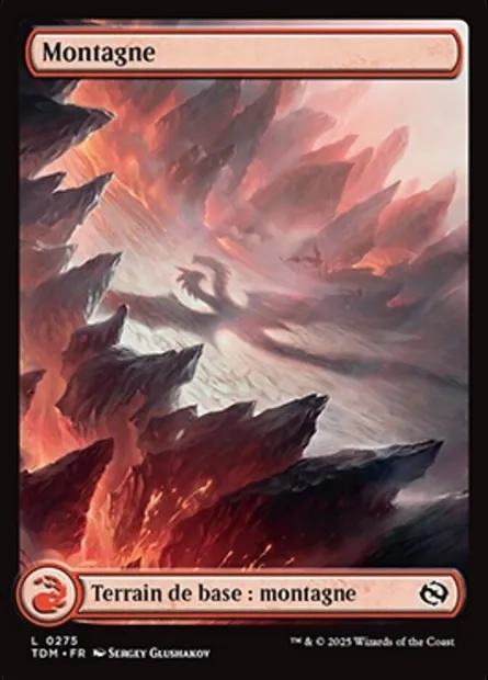 Montagne, carte Magic TDM 275 — extension Tarkir: Dragonstorm