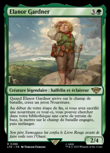 Elanor Gardner, carte Magic LTR 286 — extension Le Seigneur des Anneaux : chroniques de la Terre du Milieu