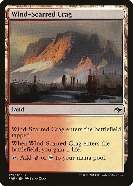 Wind-Scarred Crag, Magic card FRF 175 — Fate Reforged set