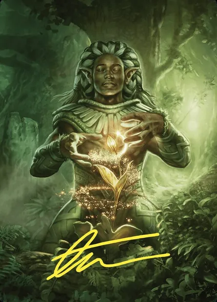 Elvish Mystic // Elvish Mystic, carte Magic ACMM 41 — extension Commander Masters Art Series
