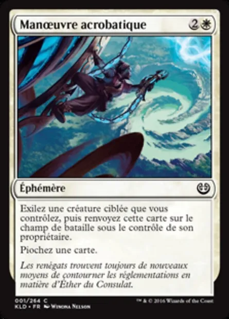 Manœuvre acrobatique, carte Magic KLD 1 — extension Kaladesh
