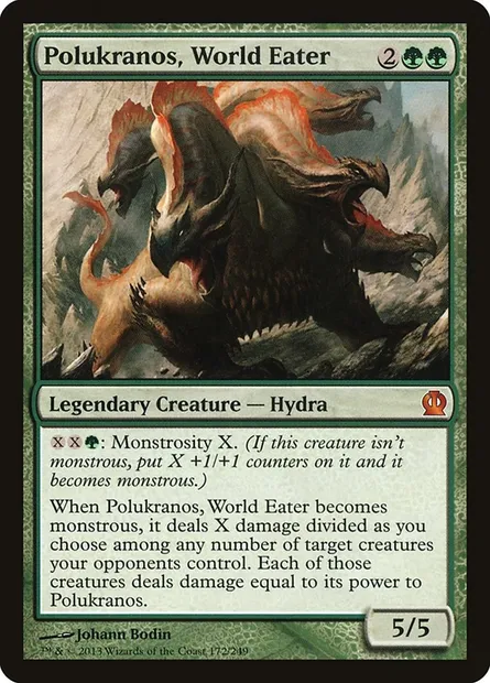 Polukranos, World Eater, Magic card THS 172 — Theros set