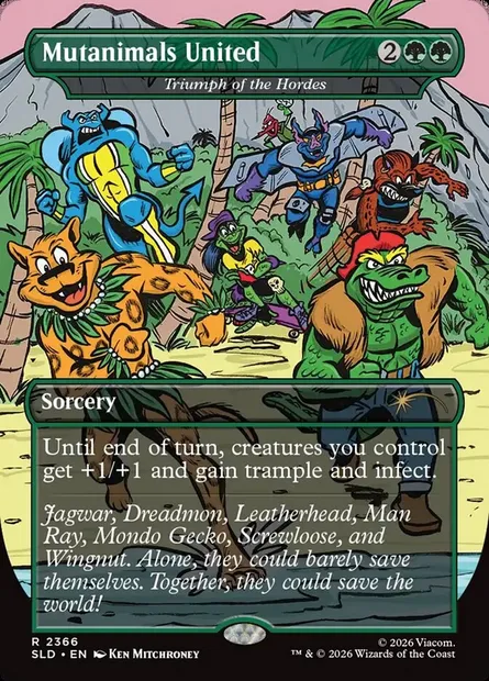 Triomphe des hordes, carte Magic SLD 2366 — extension Secret Lair Drop
