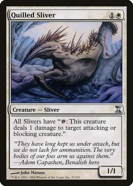 Quilled Sliver, Magic card TSP 37 — Time Spiral set