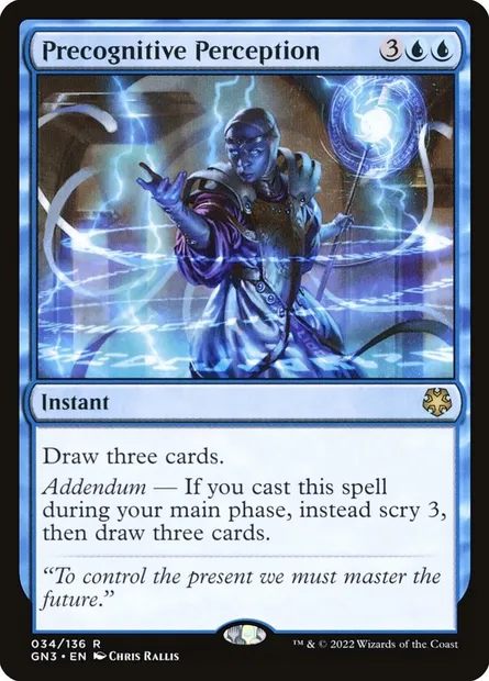 Precognitive Perception, Magic card GN3 34 — Game Night: Free-for-All set